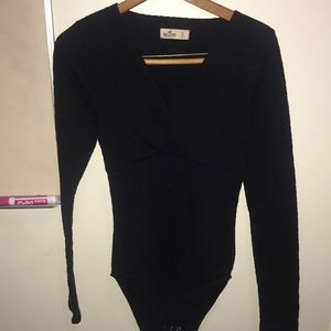 Textured long sleeve body suit